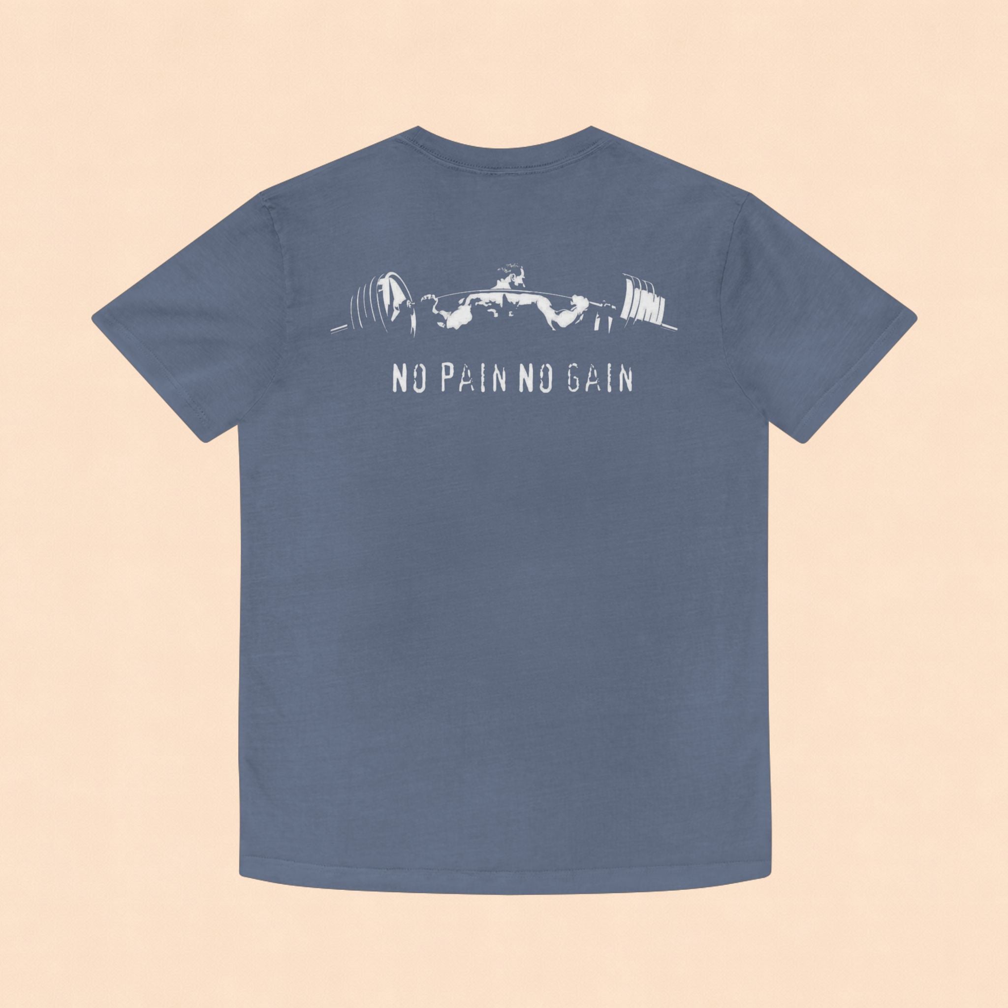 No Pain No Gain Faded Tee — Vintage Gym Workout Shirt