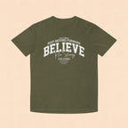 Believe Motivational T‑Shirt — Keep Moving Forward Inspirational Tee