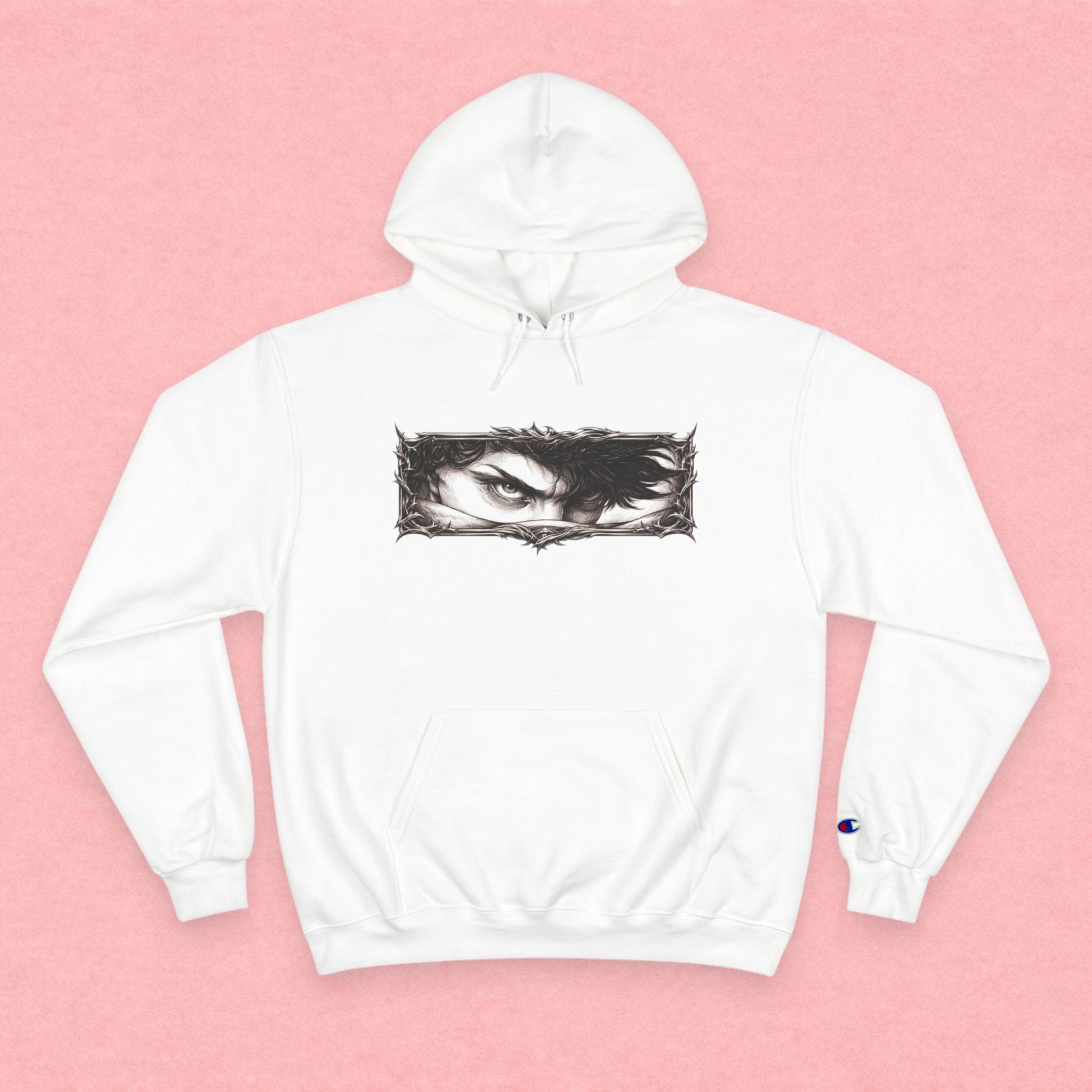 Eyes of the Champion Hoodie — Intense Gaze Graphic Pullover