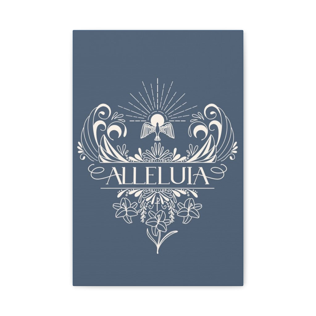 Alleluia Religious Wall Canvas — Matte Stretched Faith Art