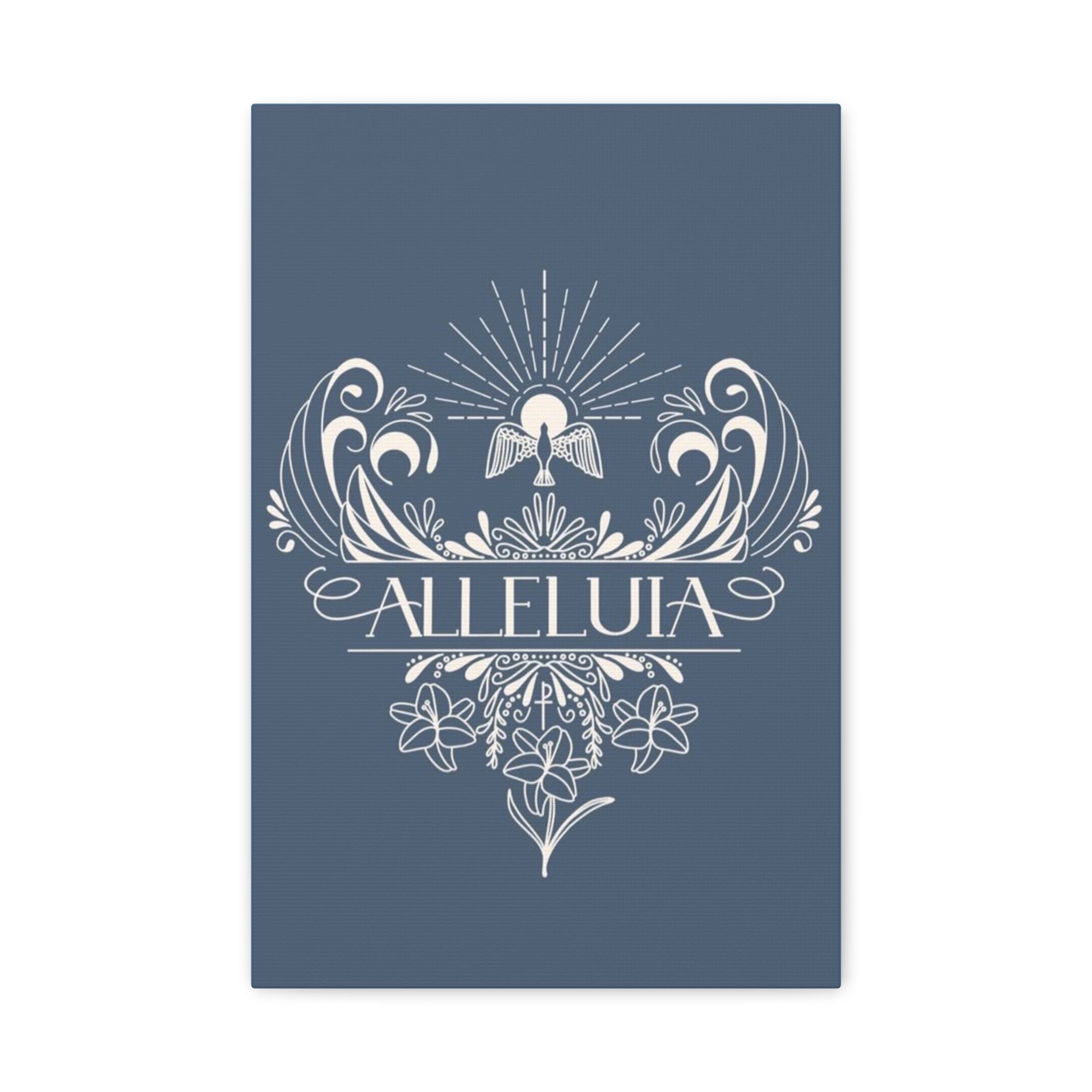 Alleluia Religious Wall Canvas — Matte Stretched Faith Art
