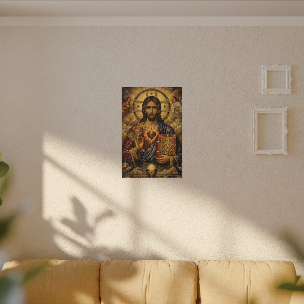Saint of Saints Matte Canvas Print — Religious Christian Wall Art