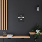 Gym Wall Art Canvas – Black 'GYM' Muscle Arms Fitness Print