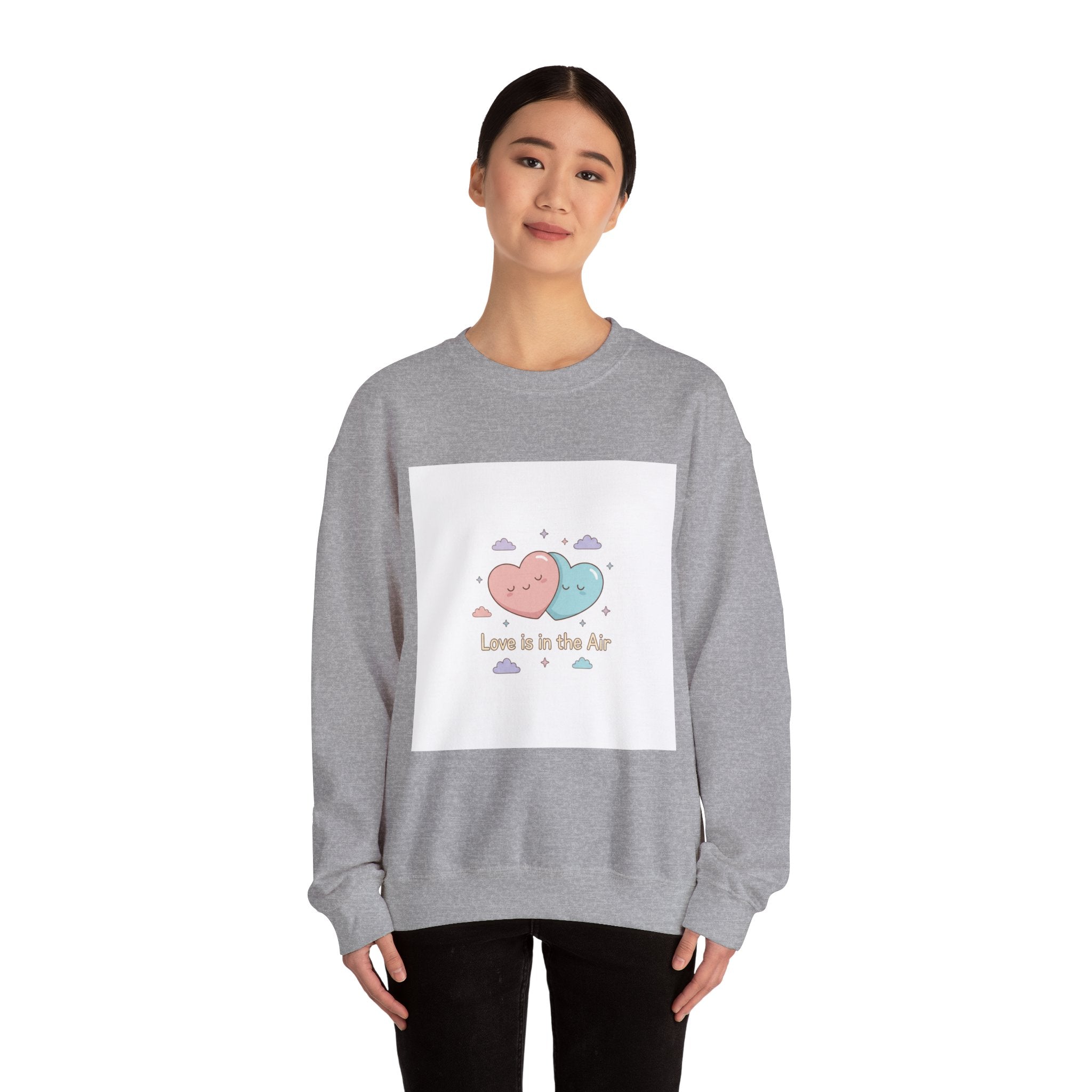 Love Is in the Air Sweatshirt | Micro-Romance Pastel Hearts, Galentine’s, Self-Love