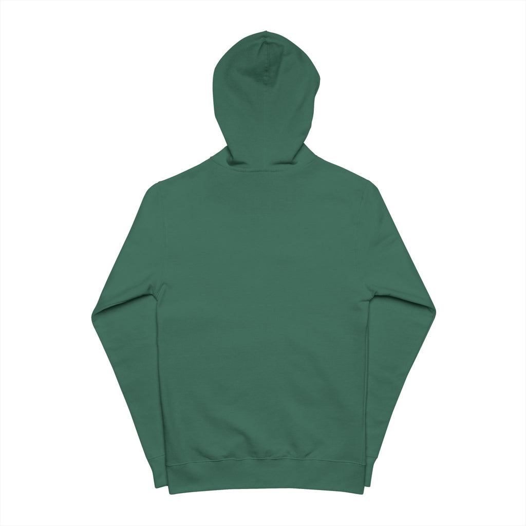 Green Zip Zoro Hoodie with Retro Cassette & Palm Graphic