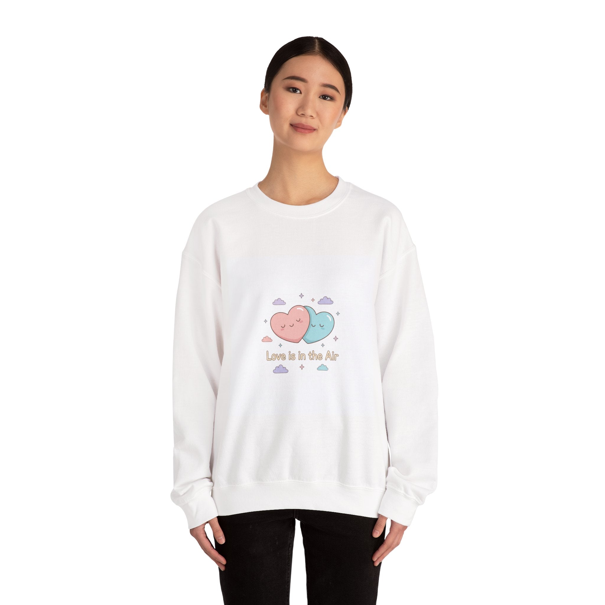 Love Is in the Air Sweatshirt | Micro-Romance Pastel Hearts, Galentine’s, Self-Love