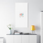 Love Is in the Air Heart Illustration Canvas | Micro‑Romance Galentine’s Pastel