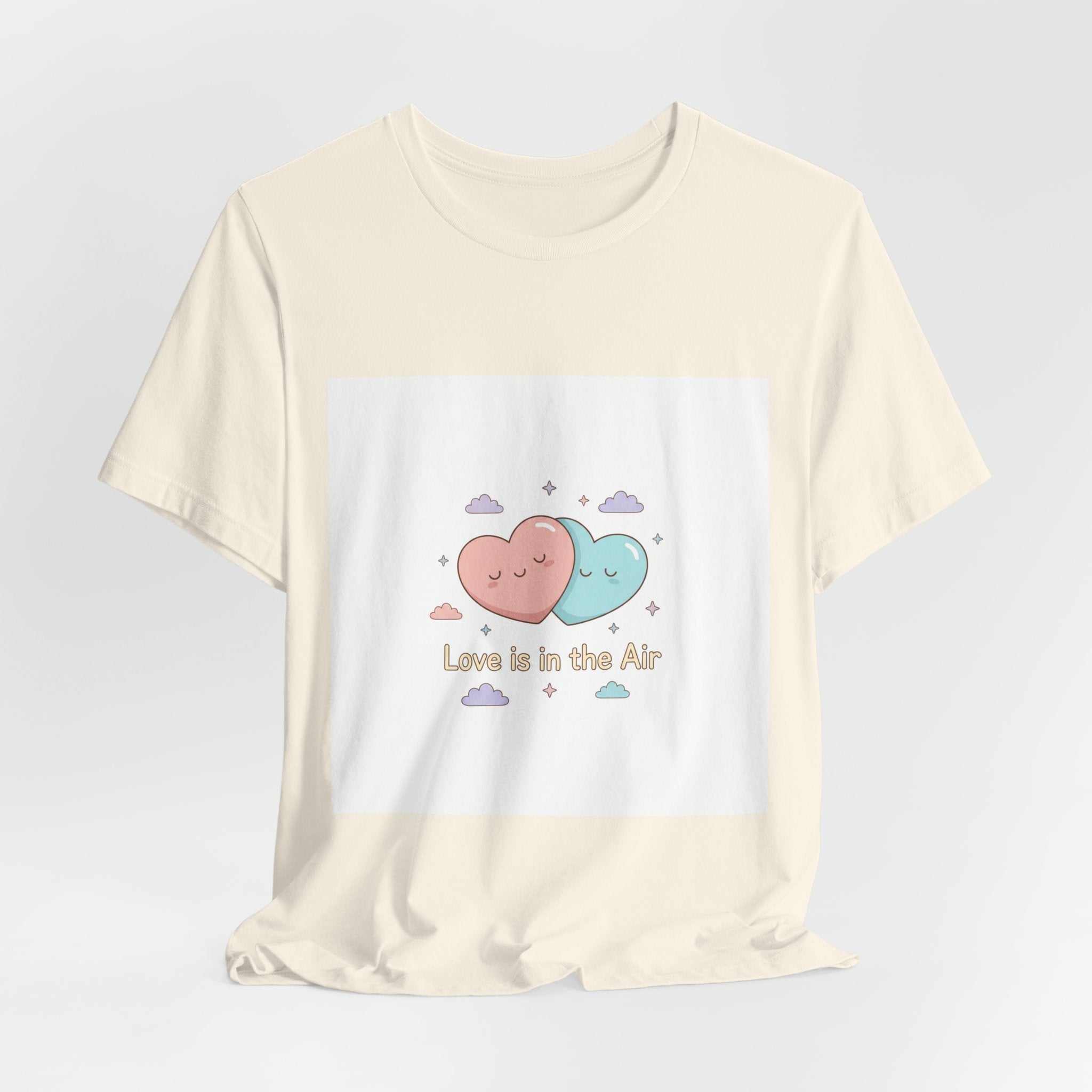 Love Is In The Air tee | Micro-Romance pastel hearts, Galentine’s self-love