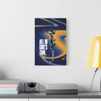 All in God's Time Canvas Wall Art — Modern Christian Crucifix Print