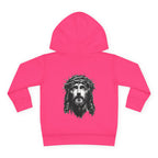 Toddler Hoodie — 'I Am Saved' Lamb & Jesus Portrait Christian Pullover