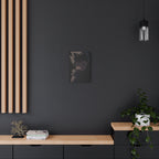 Dark Anime Portrait Matte Canvas Wall Art - Moody Character Silhouette