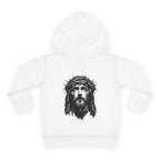 Toddler Hoodie — 'I Am Saved' Lamb & Jesus Portrait Christian Pullover