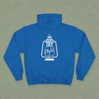 Christian Hoodie — "Christ" Cross Front & "God Is Light" Lantern Back Religious Pullover