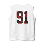 GOAT Muscle Tank Top — Number 91 Graphic Back, Athletic Streetwear