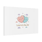 Love Is in the Air Heart Illustration Canvas | Micro‑Romance Galentine’s Pastel