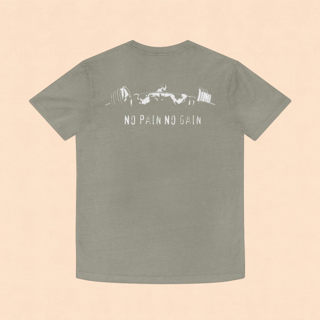 No Pain No Gain Faded Tee — Vintage Gym Workout Shirt