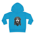 Toddler Hoodie — 'I Am Saved' Lamb & Jesus Portrait Christian Pullover