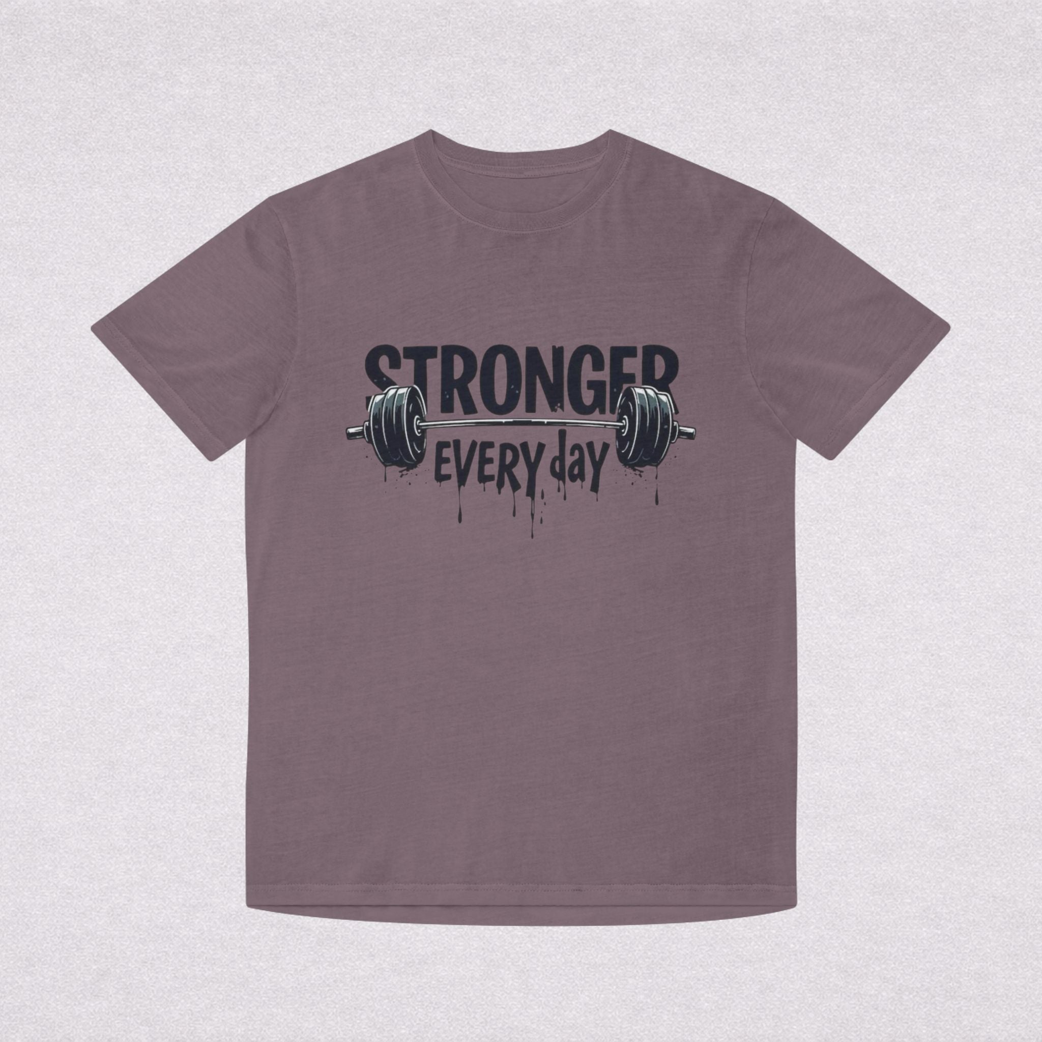 Stronger Every Day T-Shirt — Weightlifting Motivational Gym Tee