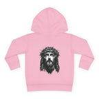 Toddler Hoodie — 'I Am Saved' Lamb & Jesus Portrait Christian Pullover