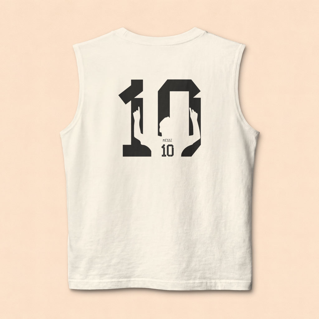 GOAT Soccer Tank Top — Messi Back Print