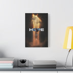 Hope Superman Matte Canvas Wall Art — Inspirational Superhero Poster