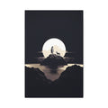 Moonlit Wanderer Canvas Print — Minimal Nature Wall Art