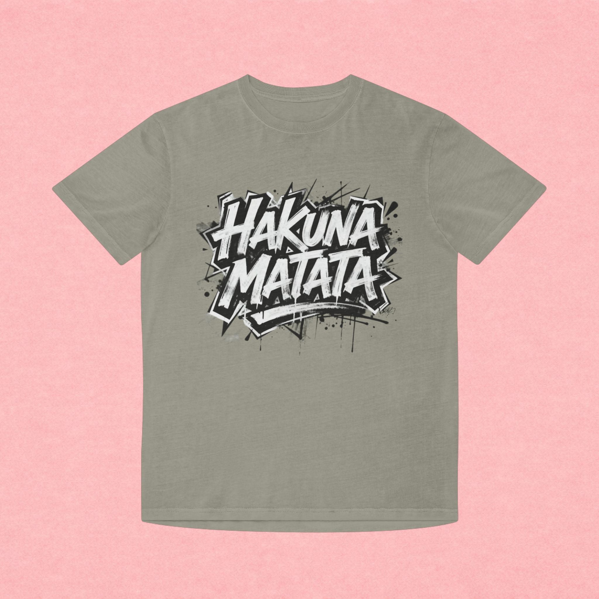 Hakuna Matata Graphic Tee — Retro Graffiti Relaxed T-Shirt