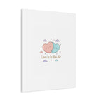 Love Is in the Air Heart Illustration Canvas | Micro‑Romance Galentine’s Pastel