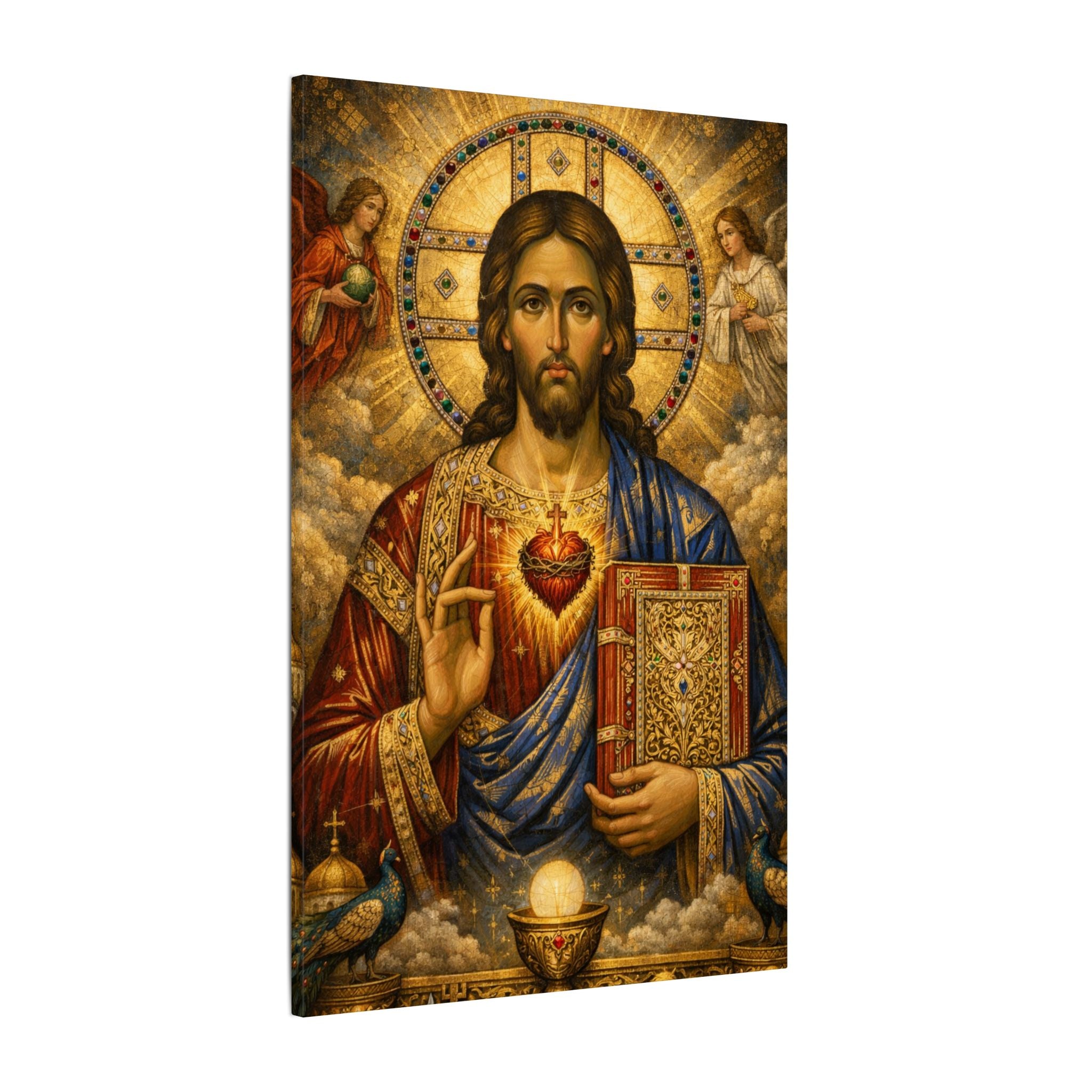 Saint of Saints Matte Canvas Print — Religious Christian Wall Art