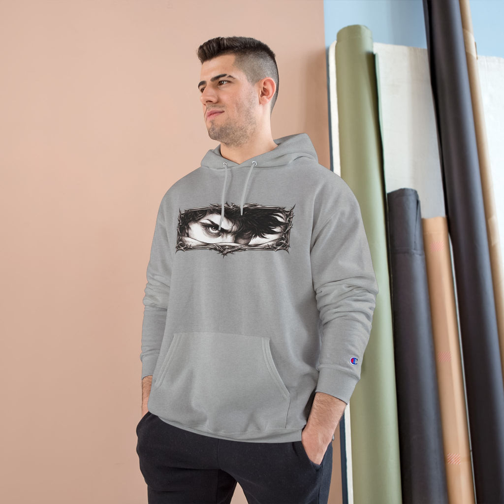 Eyes of the Champion Hoodie — Intense Gaze Graphic Pullover