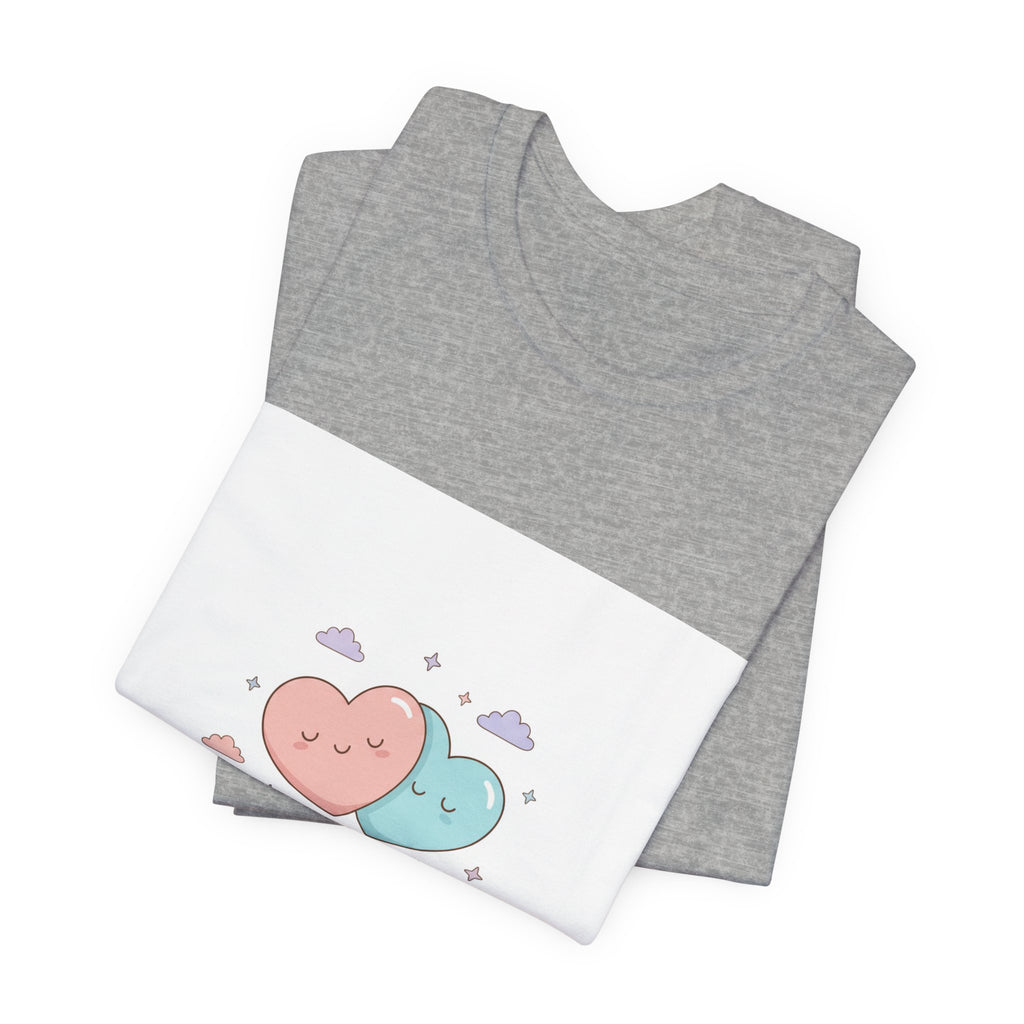 Love Is In The Air tee | Micro-Romance pastel hearts, Galentine’s self-love
