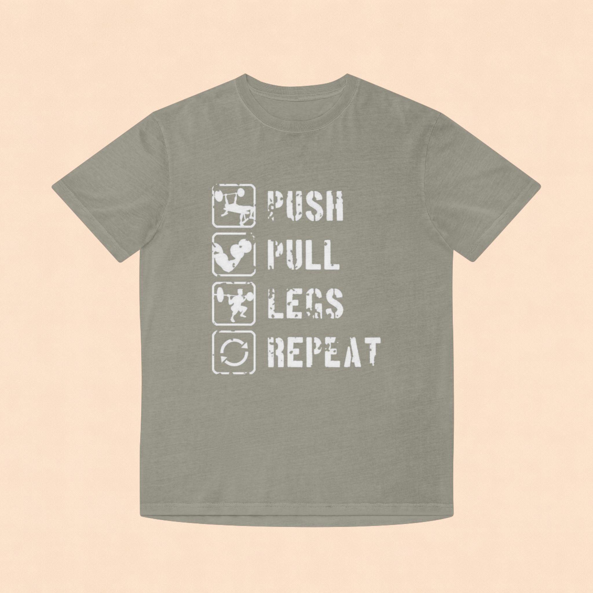 Push Pull Legs Repeat T-Shirt — Vintage Workout Gym Tee