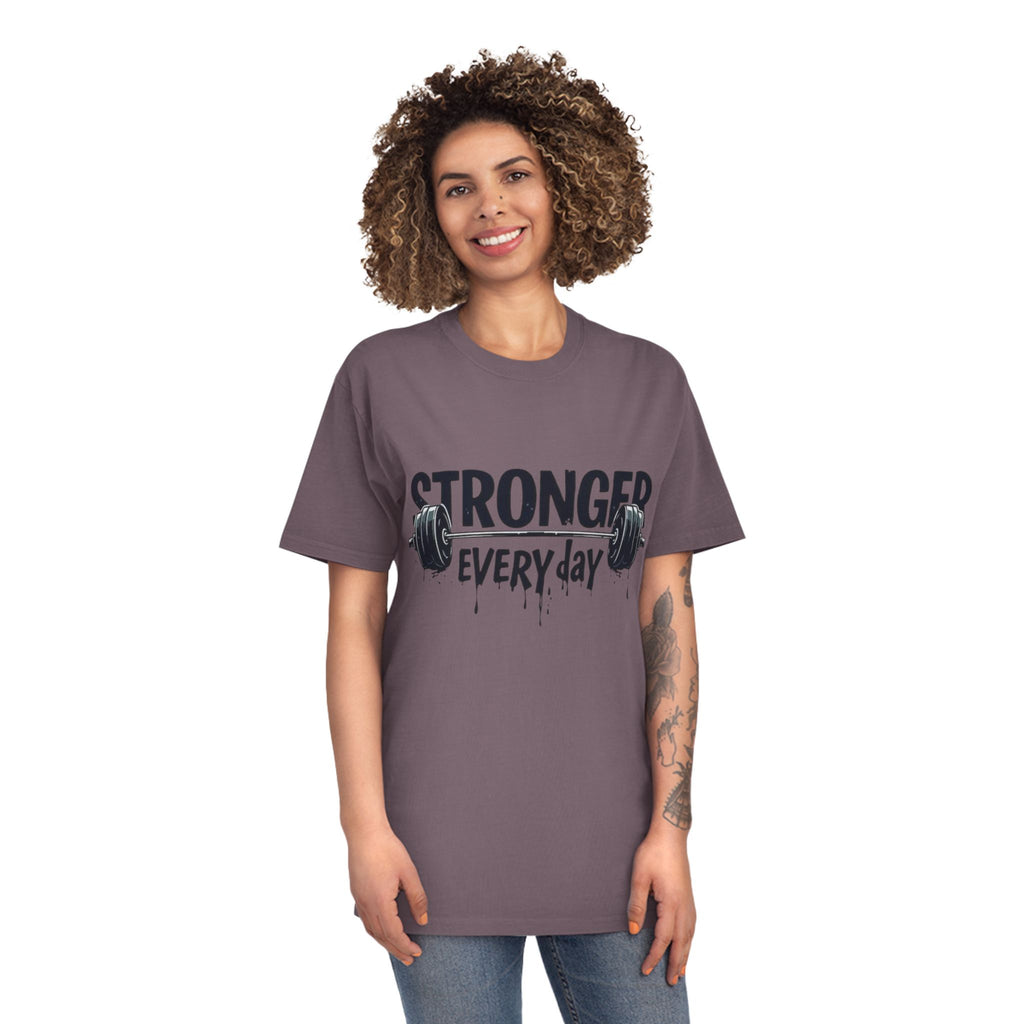 Stronger Every Day T-Shirt — Weightlifting Motivational Gym Tee