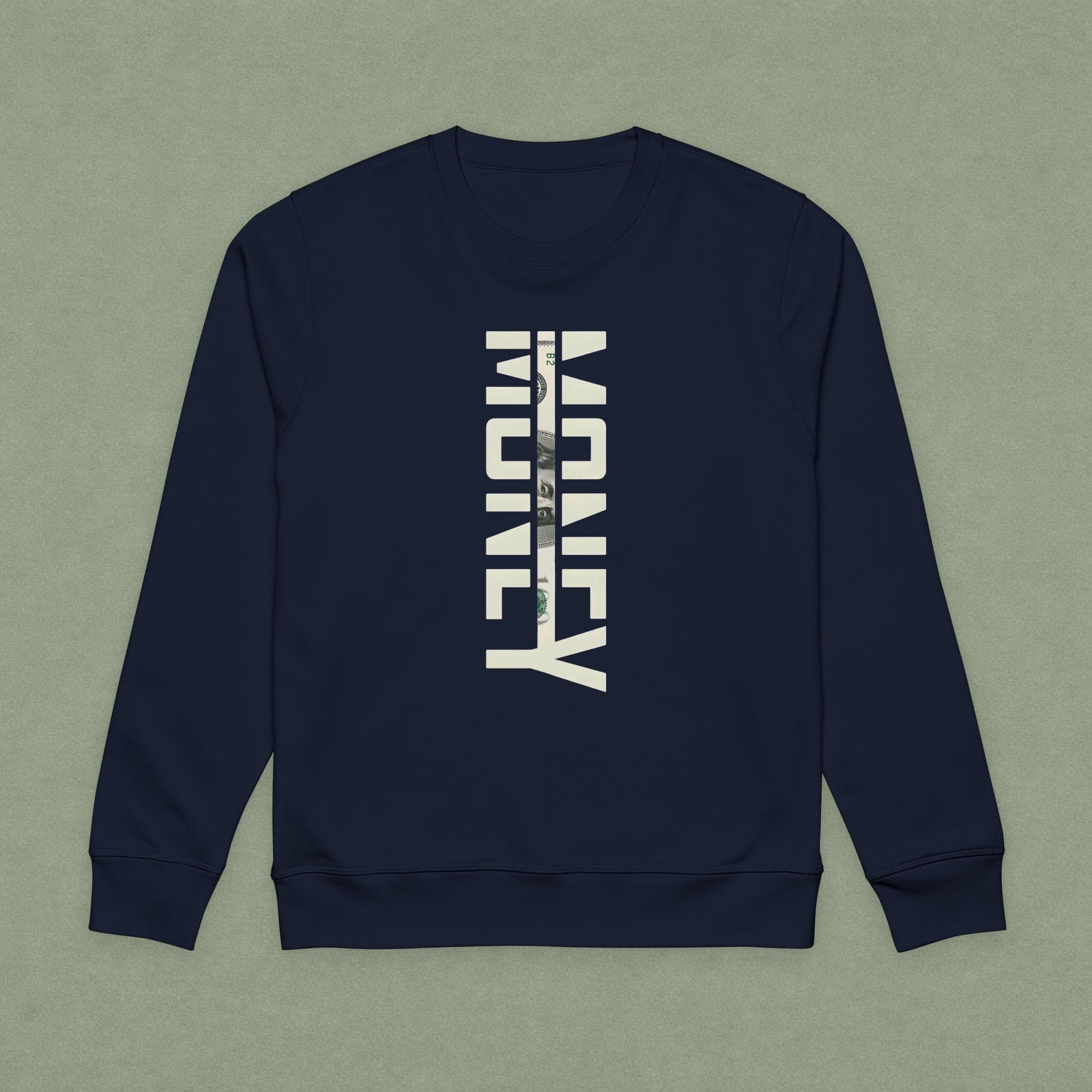 Sweatshirt — Vertical "Honey" Graphic Organic Crewneck