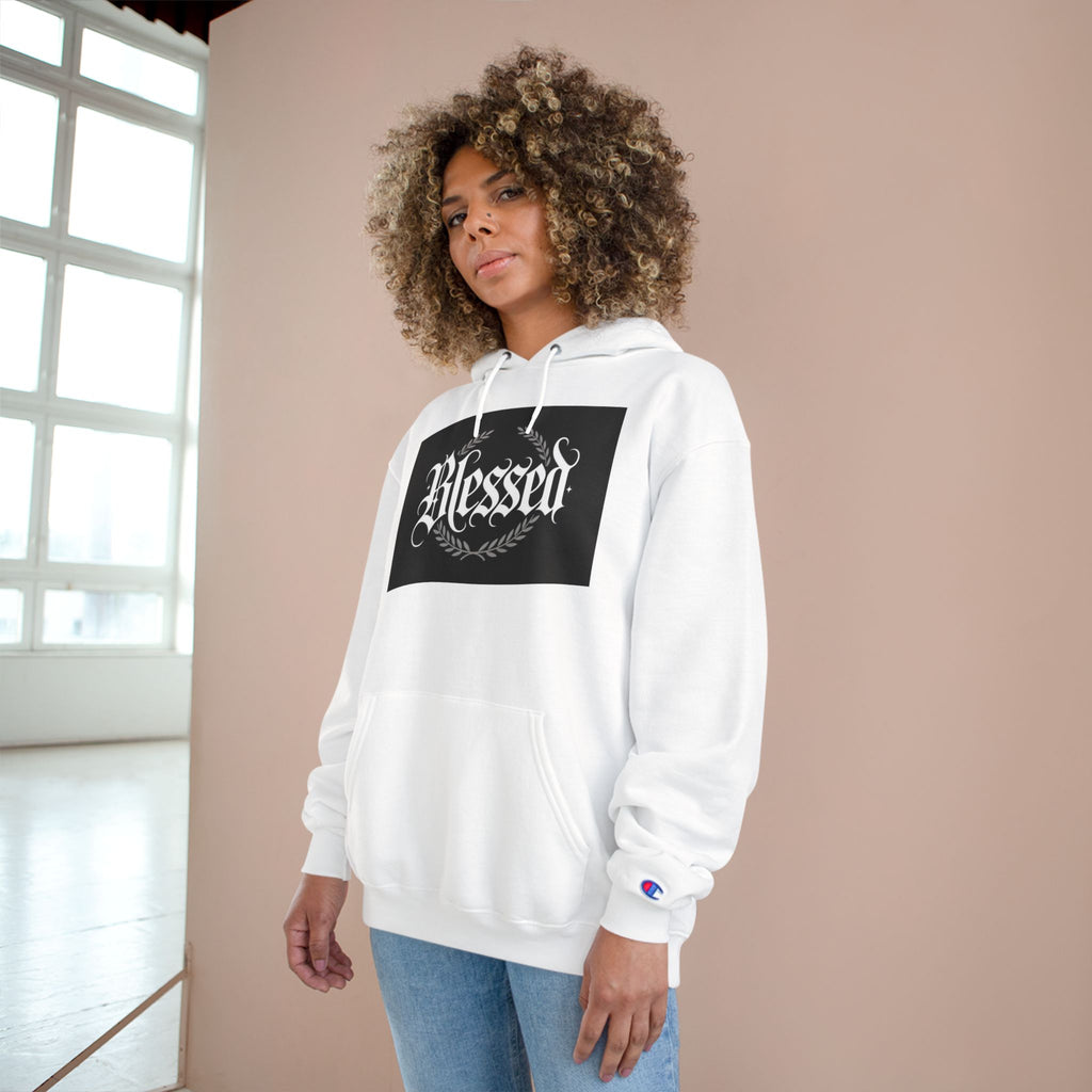 Blessed Hoodie – Vintage Script ‘Blessed’ Pullover for Faith & Gratitude