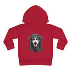 Toddler Hoodie — 'I Am Saved' Lamb & Jesus Portrait Christian Pullover