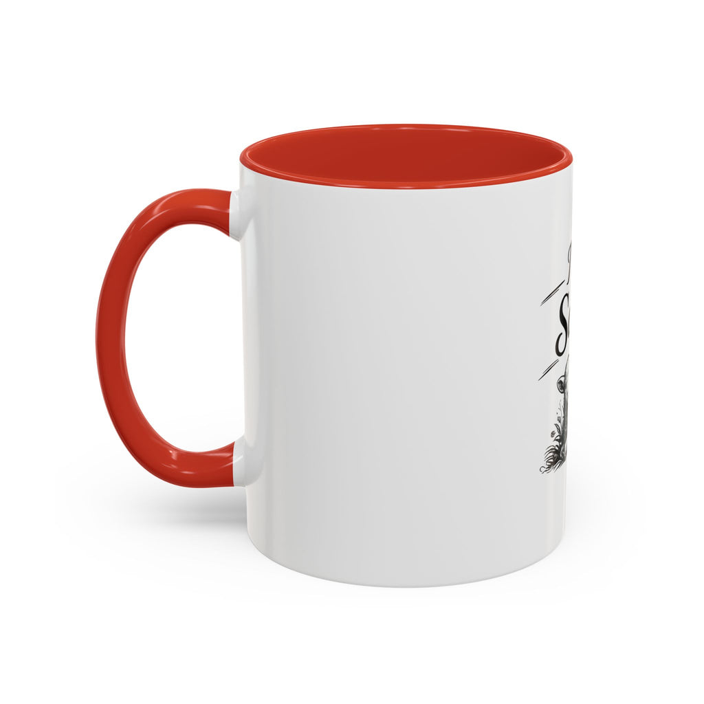I Am Saved Lamb Coffee Mug — Christian Faith Accent Mug (11/15 oz)
