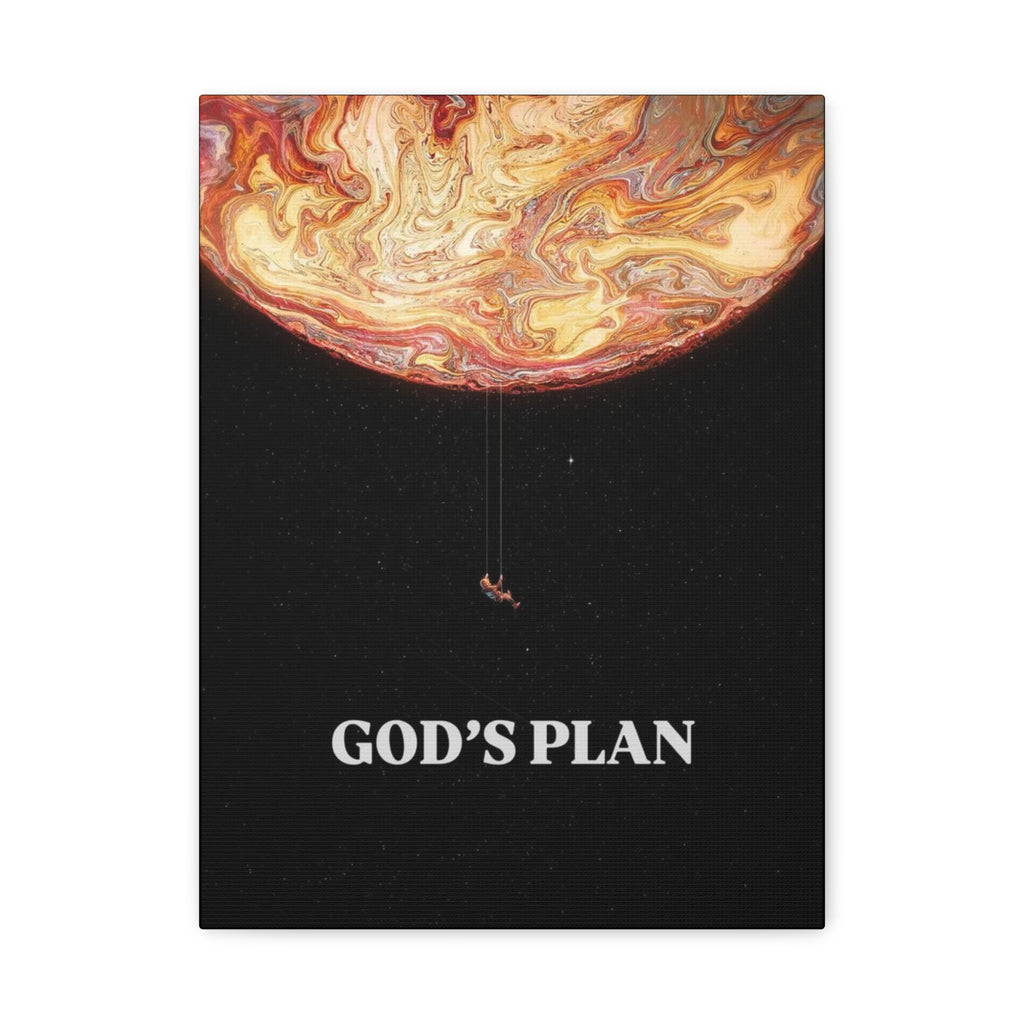 God's Plan Matte Stretched Canvas Wall Art