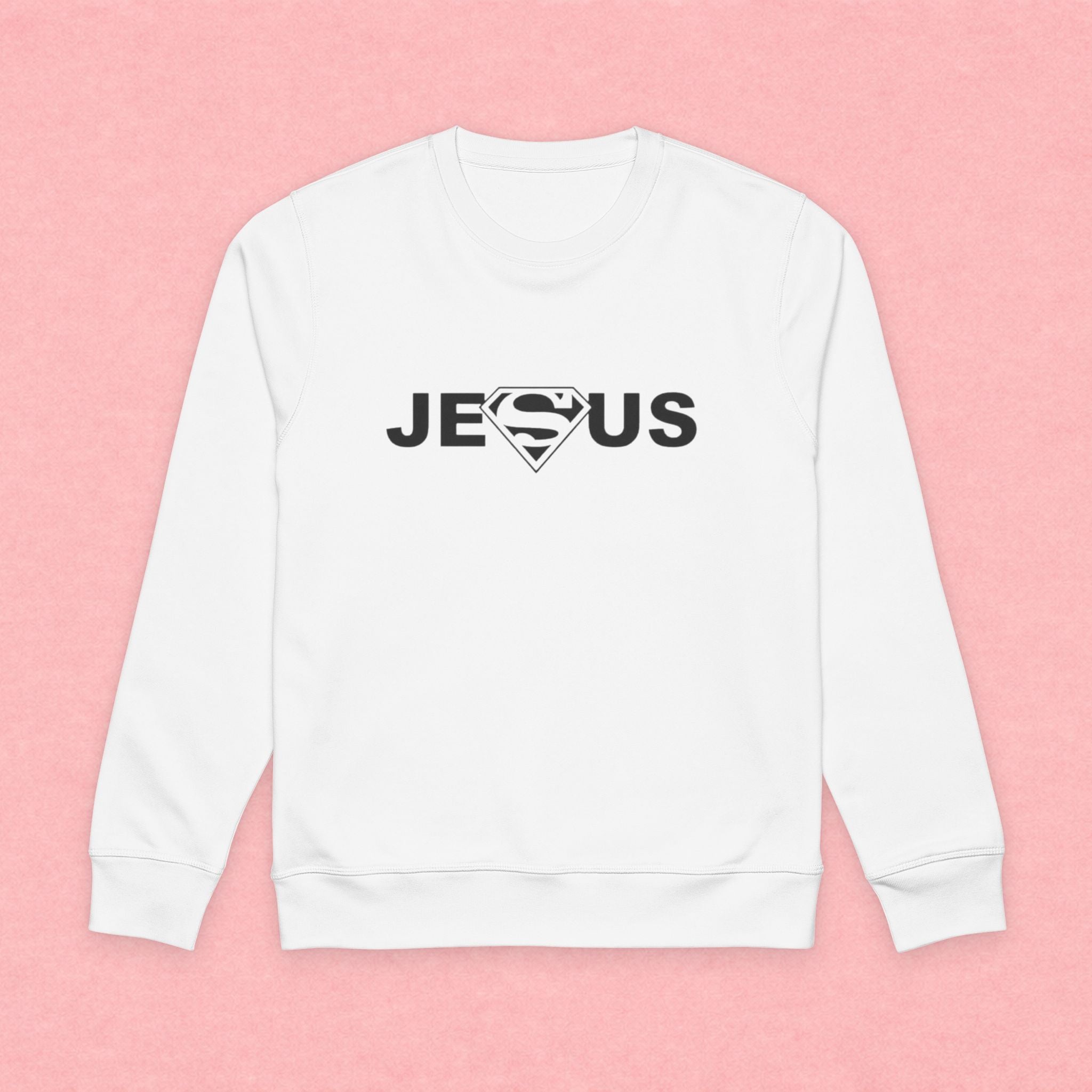 Jesus Superhero Sweatshirt – Christian Faith Crewneck