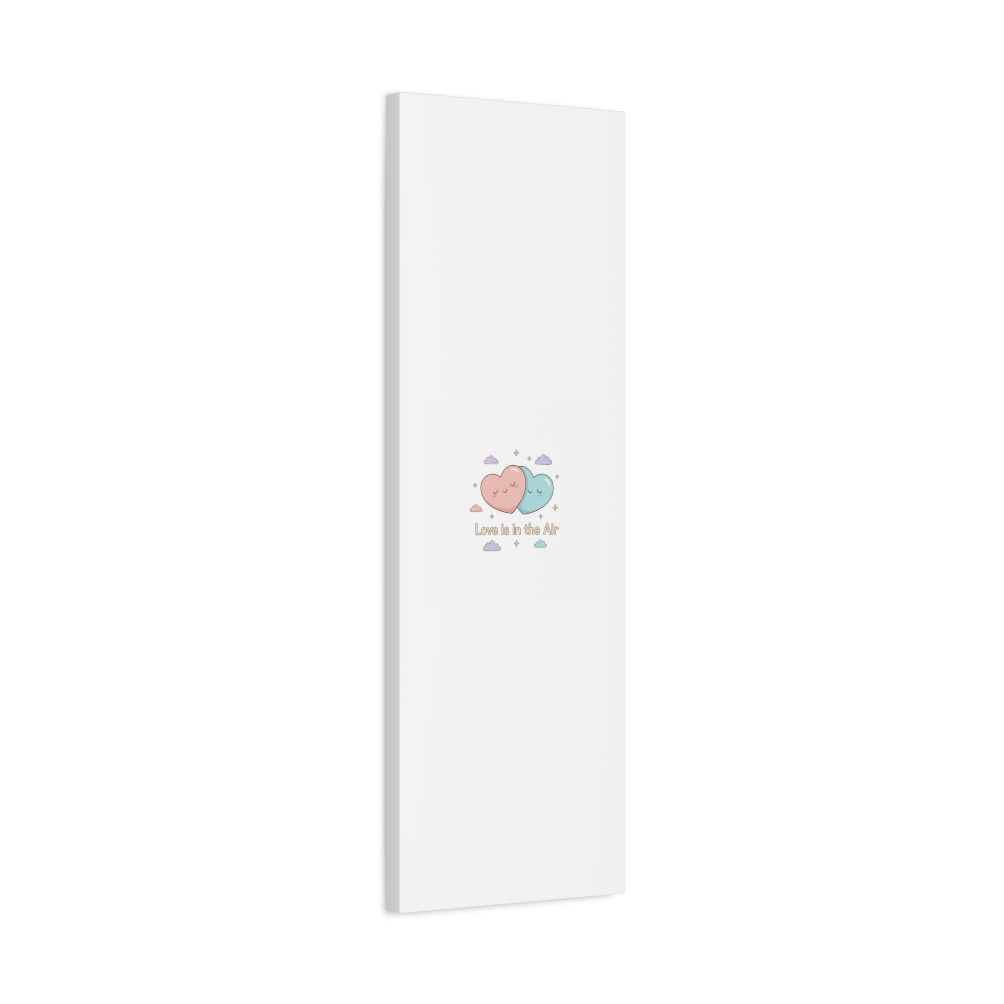 Love Is in the Air Heart Illustration Canvas | Micro‑Romance Galentine’s Pastel