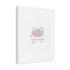 Love Is in the Air Heart Illustration Canvas | Micro‑Romance Galentine’s Pastel