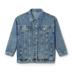 Street Hustler Denim Jacket - Women's Retro Graphic Jean Jacket