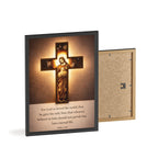 John 3:16 Inspirational Wall Art — Framed Christian Cross Poster