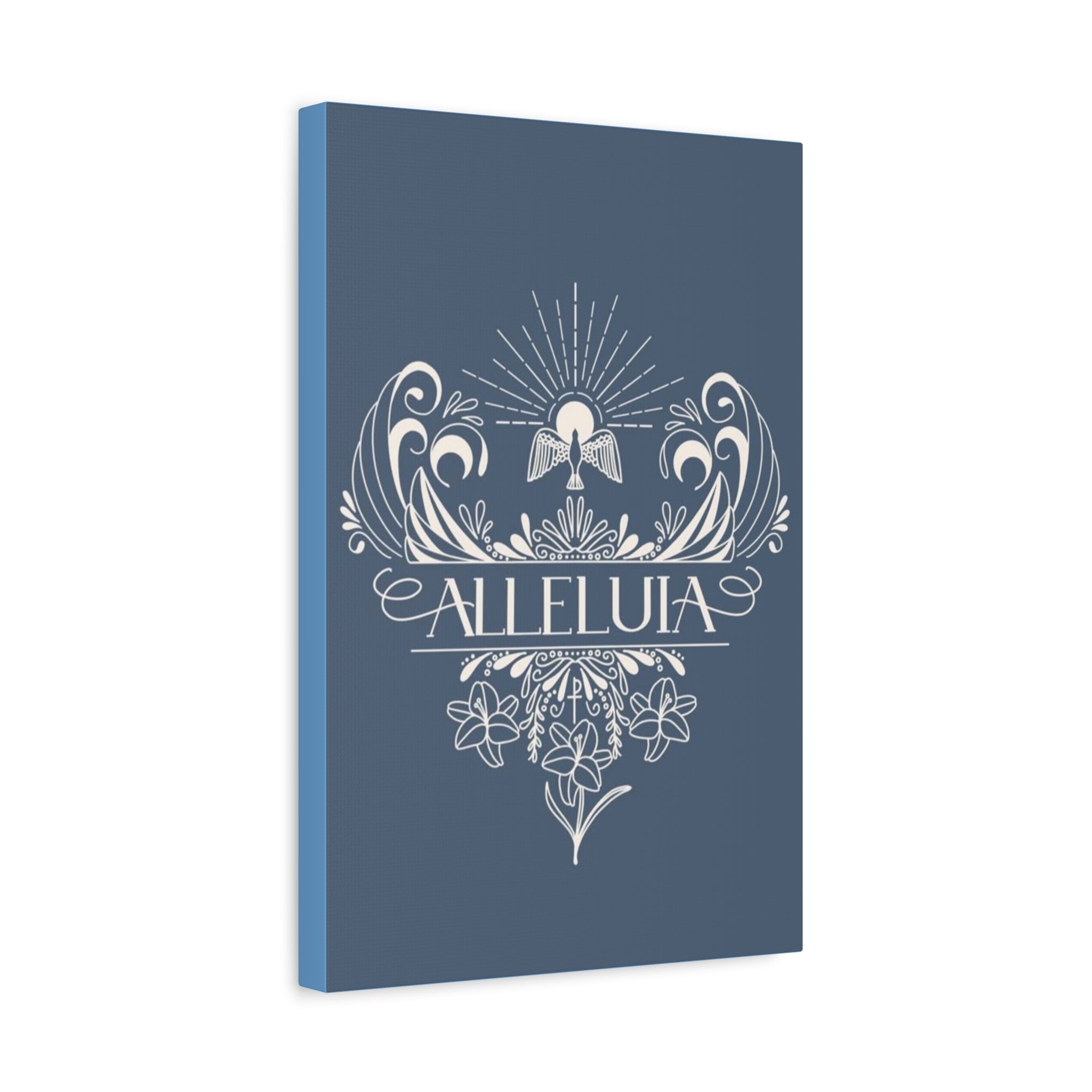Alleluia Religious Wall Canvas — Matte Stretched Faith Art