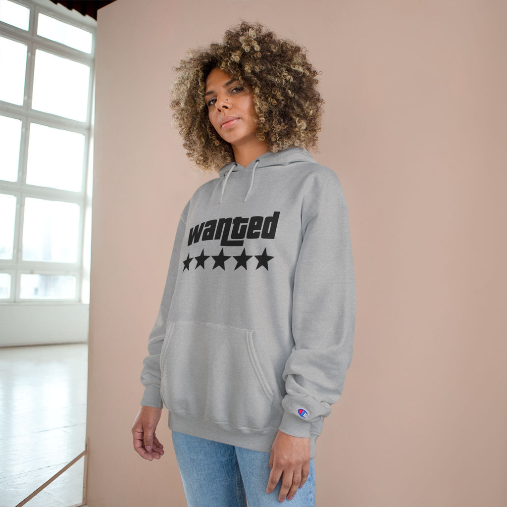 Wanted Five-Star Hoodie — Graphic Champion Pullover