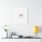 Love Is in the Air Heart Illustration Canvas | Micro‑Romance Galentine’s Pastel